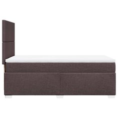 Petromila vidaXL Boxspring posteľ s matracom tmavohnedá 90x190 cm látka