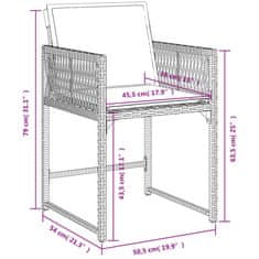 Petromila vidaXL Záhradné kreslá s podložkami 4 ks béžové polyratan