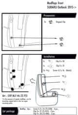 HromTech Zásterky, lapače nečistôt, Subaru Outback V, 2015-2019, predné