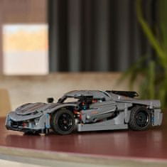 LEGO Technic 42173 Sivé hyperauto Koenigsegg Jesko Absolut