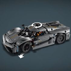 LEGO Technic 42173 Sivé hyperauto Koenigsegg Jesko Absolut