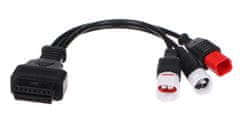 Autonar czech Redukce 3-pin/4-pin/6-pin OBD2 pro moto Yamaha a Honda MECHANIC CABLE 23 - SIXTOL