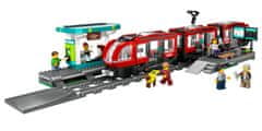 LEGO City 60423 Električka a zastávka v centre mesta