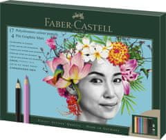 Faber-Castell Pastelky Polychromos & ceruzky Pitt Matt set 23x