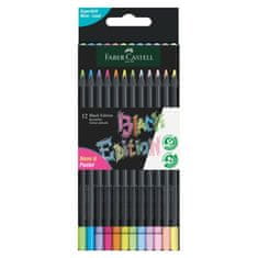 Faber-Castell Pastelky Faber Castell Black Edition/12 pastel+neon