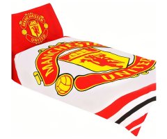 FAN SHOP SLOVAKIA Obliečky Manchester United FC, červeno-biele, 135x200 cm