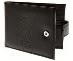 FAN SHOP SLOVAKIA Kožená peňaženka Liverpool FC, čierna, ochrana RFID, 11x9 cm