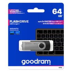 GoodRam Flash disk UTS3 64GB čierno-strieborný