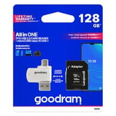GoodRam Pamäťová karta 128GB UHS I CLASS 10 100MB/s + čítačka