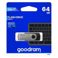 GoodRam Flash disk UTS2 64GB čierno-strieborný 108803