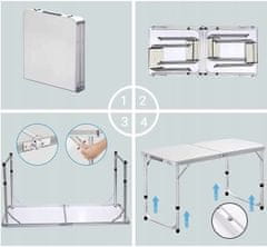 Foxter  1079 Kempingový stôl skladací ALU + 2 x stoličky