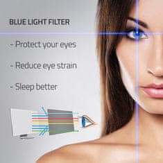 Qoltec filter modrého svetla 23" | 16:9 | Ochrana očí | Anti Glare | Matt | pre monitor