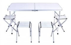 Foxter  Campingový stôl skladací + 4 x stolička