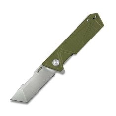 KUBEY KU104B Avenger Avenger vreckový outdoorový nôž 7,8 cm, zelená, G10
