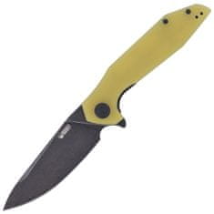 KUBEY KU117C Nova Yellow vreckový nôž 9,2 cm, čierna, žltá, G10