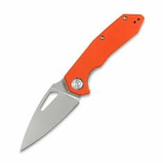 KUBEY KU122D Coeus vreckový nôž 7,9 cm, oranžová, G10