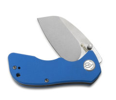 KUBEY KU180C Karaji vreckový nôž 6,5 cm, Bead Blasted, modrá, G10 