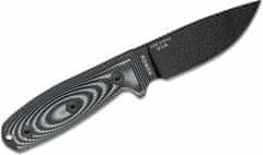 ESEE 3PMB-002 MODEL 3 taktický outdoorový nôž 8,8 cm, čierno-biela, G10, puzdro Kydex