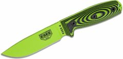 ESEE 4PVG-007 MODEL 4 VENOM nôž na prežitie 11,4 cm, neónová zelená, čierno-zelená, G10, puzdro