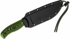 ESEE 6PVG-007 MODEL 6 VENOM nôž na prežitie 16,5 cm, neónová čierno-zelená, G10, puzdro