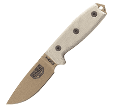 ESEE ESEE-3P-MB-DEDark Earth Blade outdoorový nôž 8,8cm , Micarta, puzdro