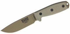 ESEE ESEE-4P-MB-DE univerzálny nôž 11,4 cm, tmavohnedá, Micarta, pripínacie čierne plastové puzdro MOLLE