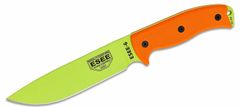 ESEE ESEE-6P-VG Plain Edge všestranný nôž 16,5 cm, zelená, oranžová, G10, puzdro