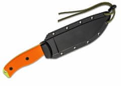 ESEE ESEE-6P-VG Plain Edge všestranný nôž 16,5 cm, zelená, oranžová, G10, puzdro