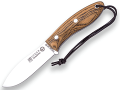 Joker KNIFE CB114 CANADIENSE tradičný vonkajší nôž 10,5 cm, drevo Bocote, kožené puzdro