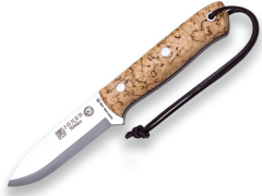 Joker CL115 NÓRDICO vonkajší nôž 10 cm, drevo kučeravej brezy, kožené puzdro