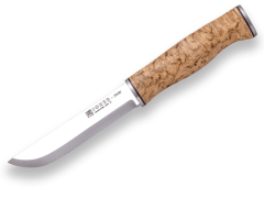 Joker CL128 SAMI lovecký nôž 12,3 cm, drevo kučeravej brezy, kožené puzdro