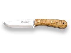 Joker CL135 MONTANERO outdoorový nôž 11 cm, drevo kučeravej brezy, kožené puzdro