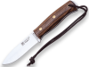 CN123 EMBER FLAT outdoorový nôž 10,5 cm, orechové drevo, kožené puzdro, paracord