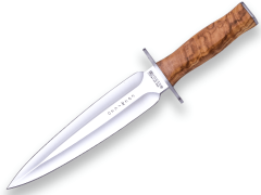Joker CO108 Colmillo lovecký nôž - dýka 21,5 cm, olivové drevo, kožené puzdro