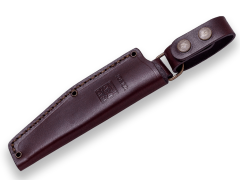 Joker CO120 BUSHCRAFTER outdoorový nôž 10,5 cm, olivové drevo, kožené puzdro, paracord