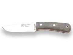 Joker CV134 Montanero vonkajší nôž 11 cm, šedá, Micarta, kožené puzdro