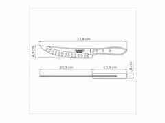 Tramontina 21180/198 Churrasco Polywood Nôž na mäso 20cm, hnedá