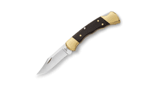 Buck BU-0112BRSFG 112 Ranger vreckový nôž 7,6 cm, ebenové drevo, kožené puzdro, drážky