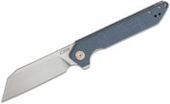 CJRB Cutlery J1907-GYF Rampart G10 Grey/Blue vreckový nôž 8,9 cm, šedo-modrá, G10