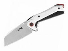 CJRB Cutlery J1919-WH Tigris G10 White vreckový nôž 8,9 cm, čierno-biela, G10, Stonewash