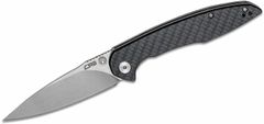 CJRB Cutlery J1905-CF Centros Carbon Fiber vreckový nôž 9 cm, čierna, uhlíkové vlákno