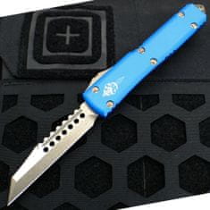 Microtech 119W-13BLS ULTRATECH Warhound Standard Bronze auto vreckový nôž 8,7 cm, modrá, hliník