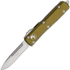 Microtech 121-11OD Ultratech Combo Green automatický nôž 8,8 cm, Stonewash, zelená, hliník 