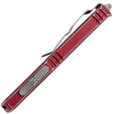 Microtech 122-12DMR Ultratech Merlot Full Serrated automatický nôž 8,8cm, Stonewash, červená, hliník