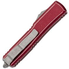 Microtech 122-12DMR Ultratech Merlot Full Serrated automatický nôž 8,8cm, Stonewash, červená, hliník