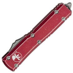 Microtech 122-12DMR Ultratech Merlot Full Serrated automatický nôž 8,8cm, Stonewash, červená, hliník