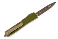 Microtech 122-15APOD Ultratech Apocalyptic Bronze Green automatický nôž 8,6 cm, zelená, hliník