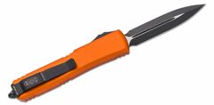 Microtech 122-1OR UltratechBlack Standard Orange automatický nôž 8,8 cm, čierna, oranžová, hliník