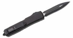 Microtech 122-2T Ultratech Black Partial Serrated automatický nôž 8,8 cm, celočierna, hliník