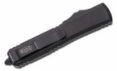 Microtech 122-2T Ultratech Black Partial Serrated automatický nôž 8,8 cm, celočierna, hliník